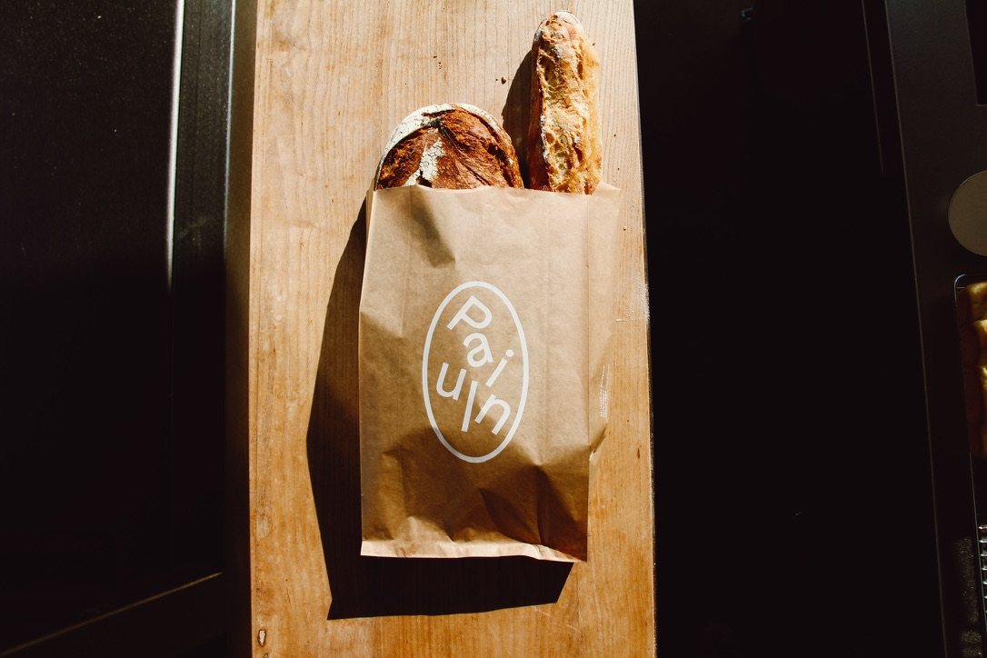 Sac Pain Paulin avec une miche et une baguette